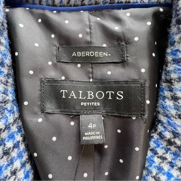 ⭐️ NWT Talbots Shetland Aberdeen Houndstooth Wool Blazer Size 4P
Tattersall - Picture 9 of 11